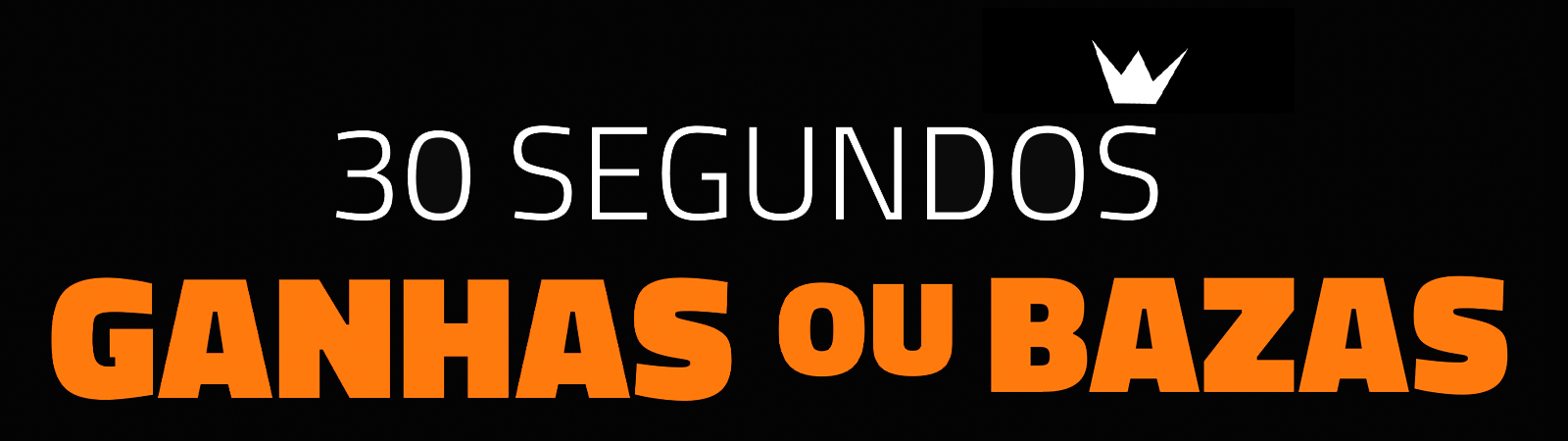 MEGA GIVEAWAY: 30 SEGUNDOS GANHAS OU BAZAS!