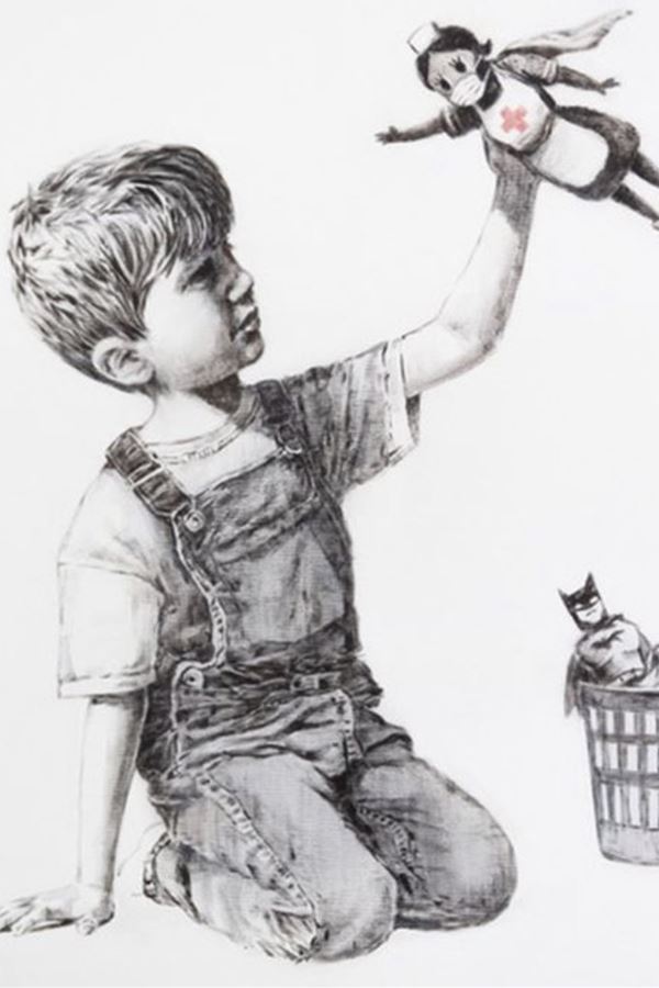 Banksy agradece assim...
