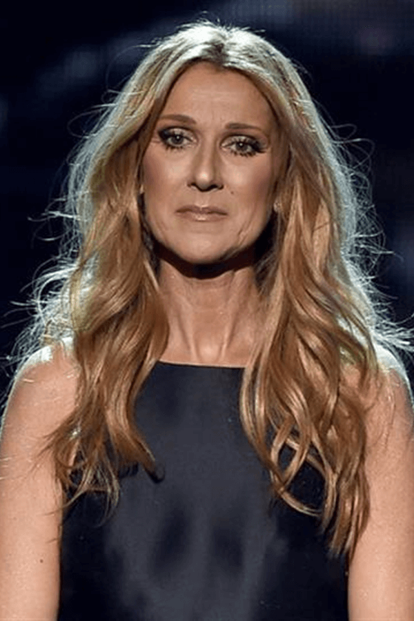 Céline Dion apareceu em público