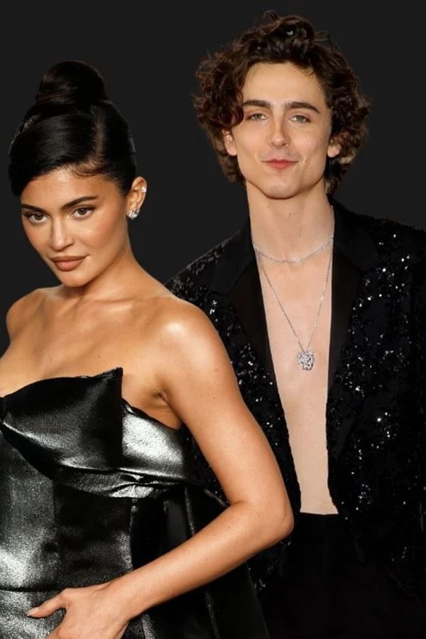 Kylie Jenner e Timothée Chalamet vistos juntos pela primeira vez.