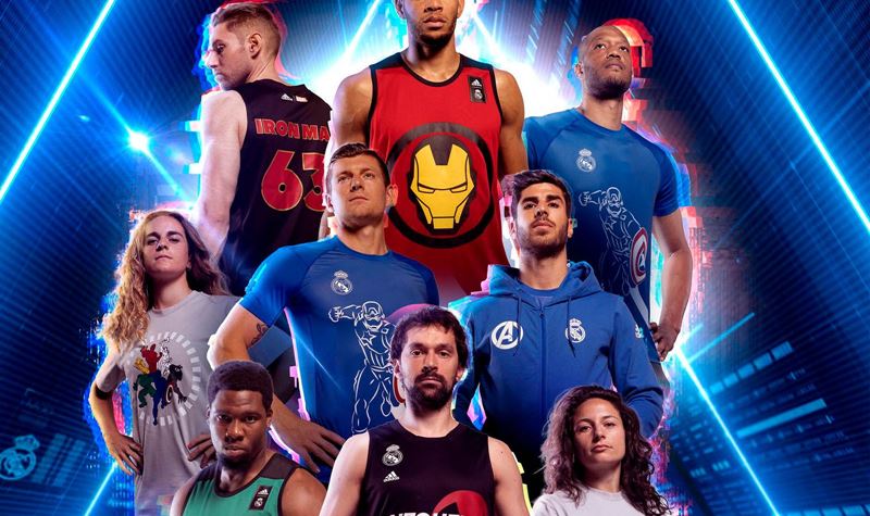 Marvel em colaboração com Real Madrid, Adidas e All Blacks