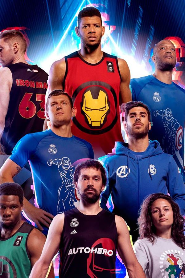 Marvel em colaboração com Real Madrid, Adidas e All Blacks