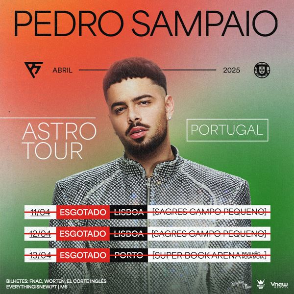 PEDRO SAMPAIO em Portugal. CONCERTOS ESGOTADOS!