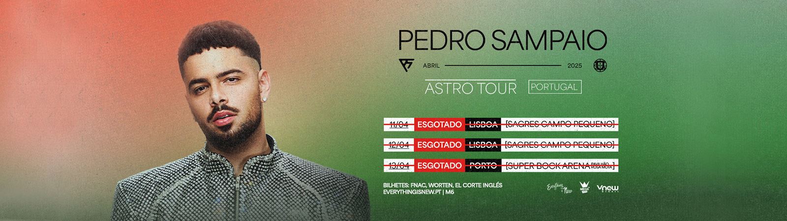 PEDRO SAMPAIO em Portugal. CONCERTOS ESGOTADOS!