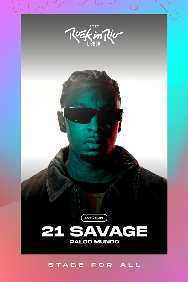 Rock in Rio Lisboa: 21 Savage é cabeça de cartaz dia 28 de junho