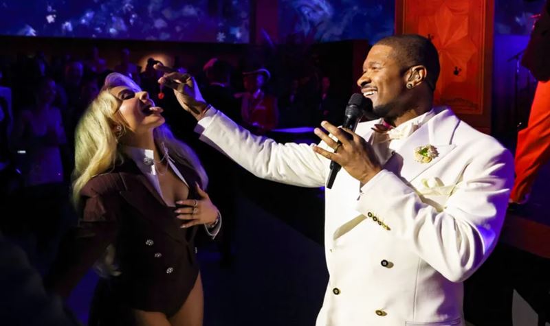 A cereja no "topo" da cena entre Usher e Sabrina Carpenter...
