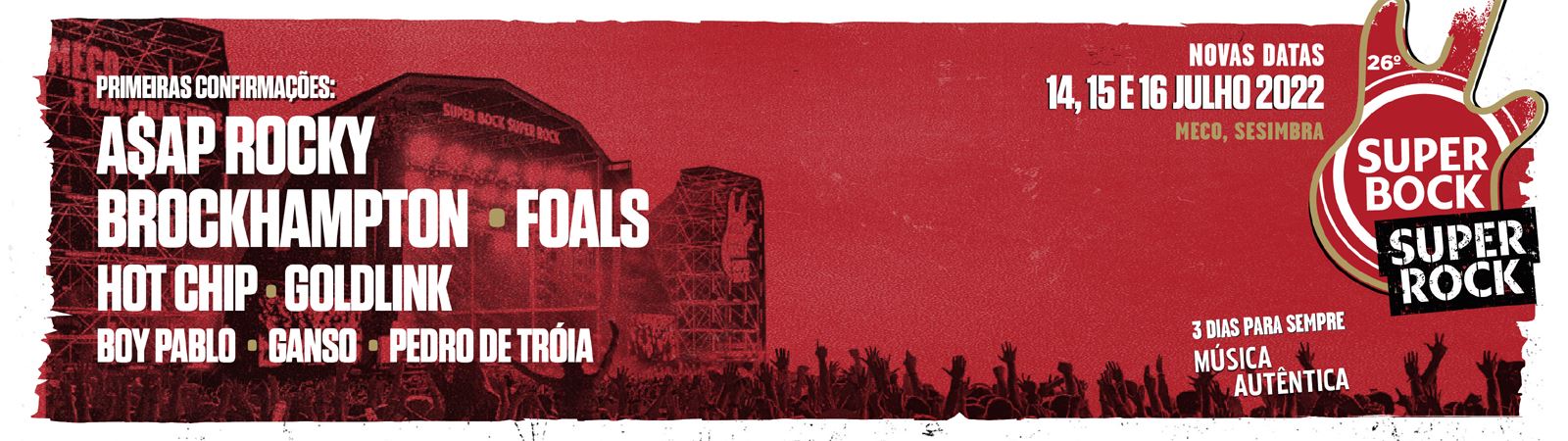 26º Super Bock Super Rock: primeiras confirmações para 2022