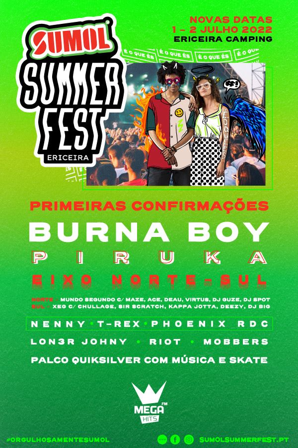 Sumol Summer Fest regressa em 2022!