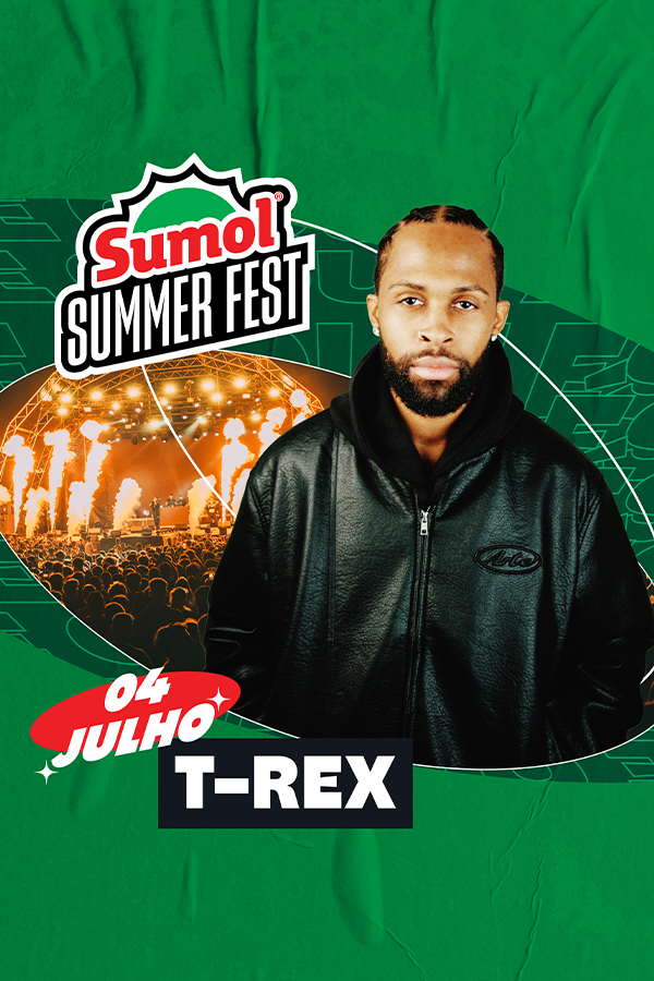 T-Rex no Sumol Summer Fest com espetáculo inédito!