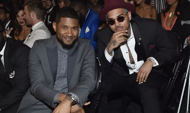 Chris Brown e Usher envolvidos em briga. Chris Brown e Usher envolvidos em briga.